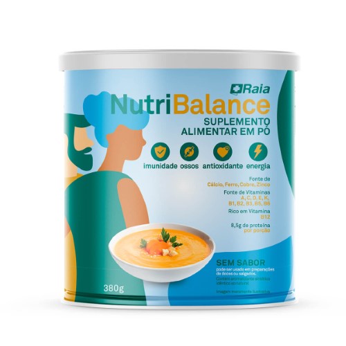 Suplemento Alimentar em Pó Nutri Balance Raia Sem Sabor 380g