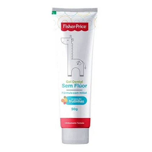 Gel Dental Fisher Price Sem flour 50g Grátis Escova Massageadora
