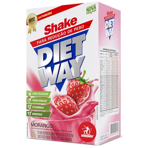 Shake Diet Way Sabor Morango com 420g