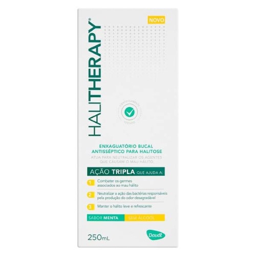 Solução Bucal Halitherapy Menta Sem Álcool 250ml