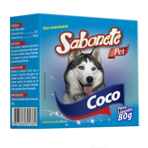 Sabonete Veterinário Colosso Coco 80g