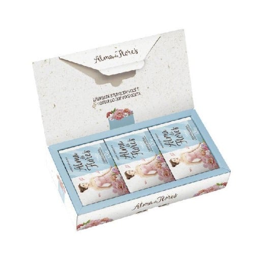 Estojo Alma De Flores 3 Sabonetes Herbal 390G - Memphis