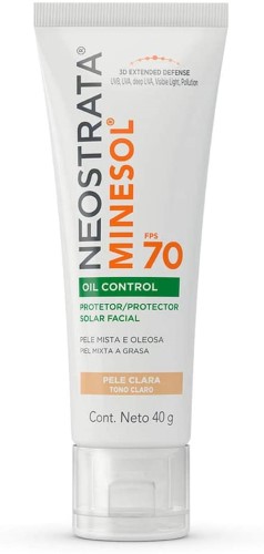 Protetor Solar Facial Oil Control Universal NeoStrata Minesol FPS 60 Gel Creme com 40g