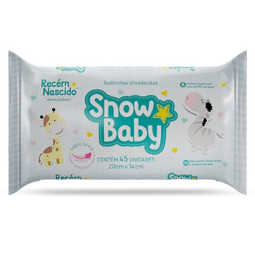 Lenços Umedecidos Snow Baby R/Nascido 48Un