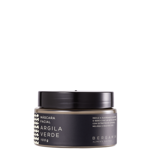 Máscara Facial de Argila Verde 100g – Bergamia