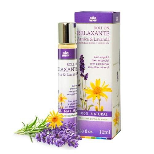 Óleo de Massagem Roll-on Relaxante Natural Lavanda e Arnica 10ml