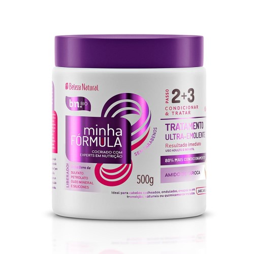 Máscara De Tratamento Beleza Natural Minha Fórmula Ultra Emoliente 500g