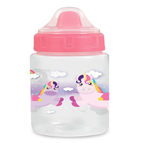 Copo de Treinamento com Tampa Baby Go Unicórnio +18 Meses Cores Sortidas 340ml