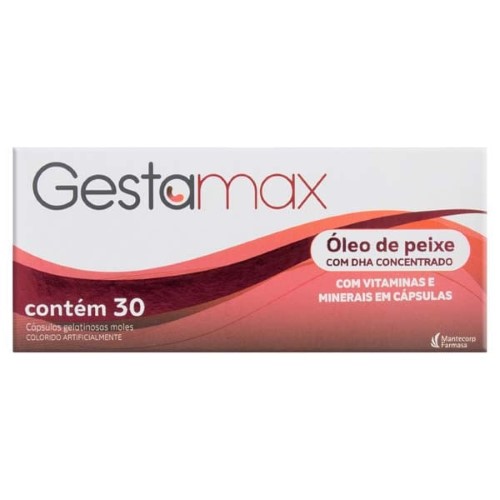 Suplemento Vitamínico Gestamax com 30 cápsulas