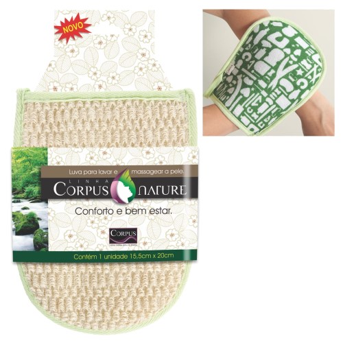 Luva Para Lavar e Massagear a Pele Nature Corpus