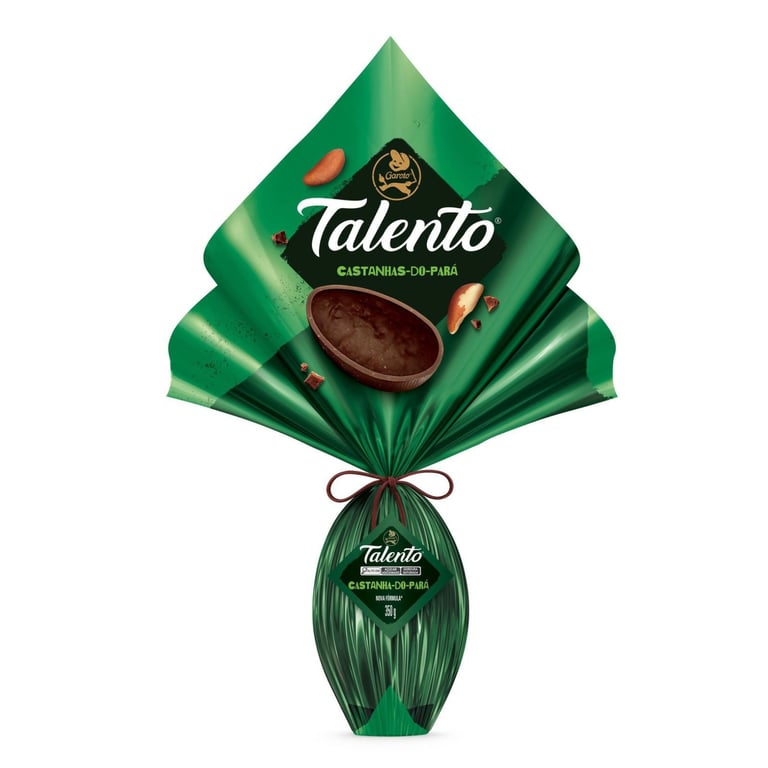 Ovo De Páscoa Garoto Talento Castanhas Do Pará 350g