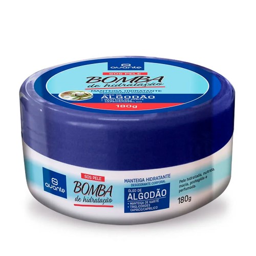 Creme Hidratante Para Mãos E Pés Avante SOS Bomba Algodão 180g