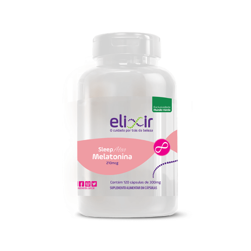Suplemento Alimentar Melatonina Elixir Sleep Ative 21mg 120 cápsulas