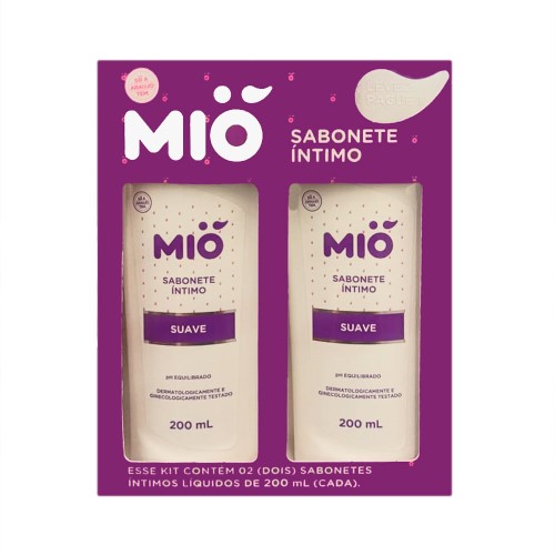 Sabonete Íntimo Líquido Mió Suave Leve 2 Pague 1 200ml cada