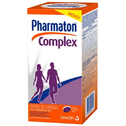 Suplemento Vitamínico Pharmaton Complex Imunidade & Energia 100 Cápsulas