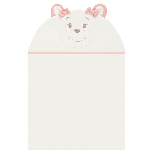 Toalha Kids c/ capuz atoalhado para bebê Ursa Toy - Anjos Baby