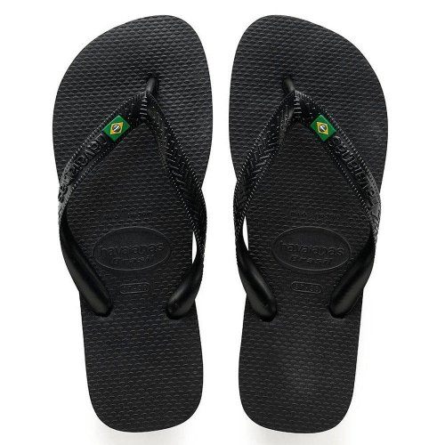 Sandálias Havaianas Brasil Preto Tamanho 45/46 1 Par