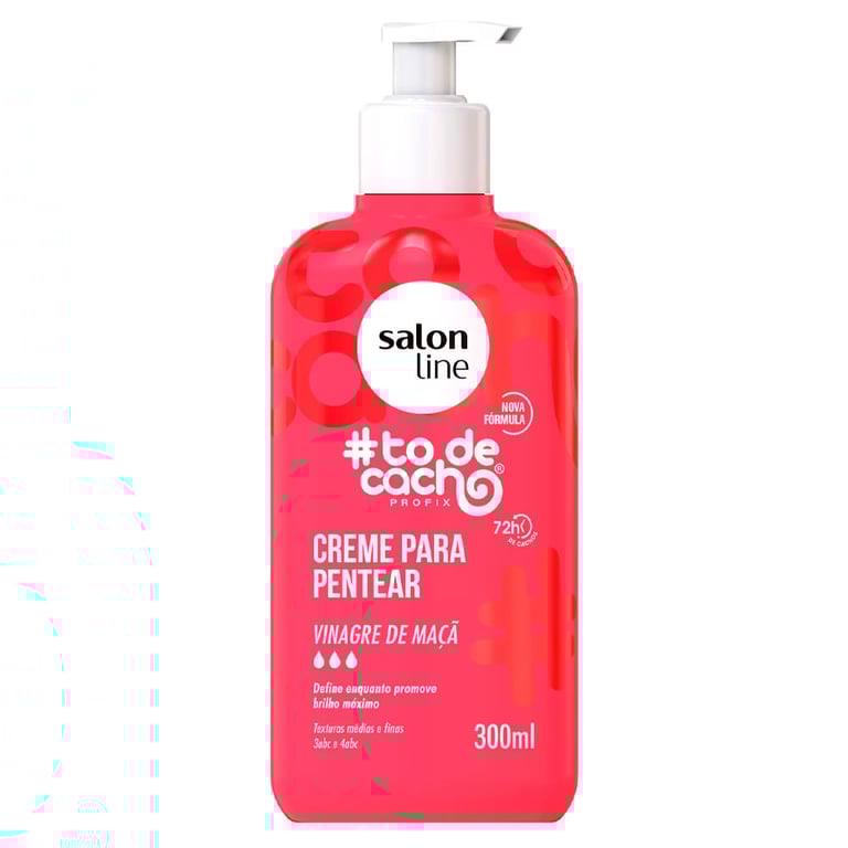 Creme Para Pentear Salon Line #todecachos Vinagre De Maça 300ml