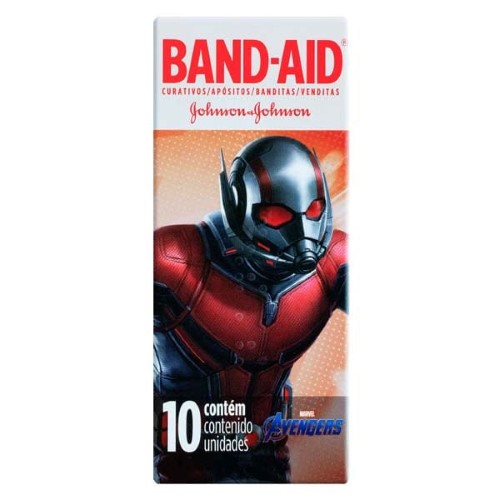 Curativo Band-Aid Infantil Vingadores com 10 unidades