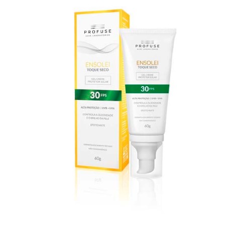 Protetor Solar Profuse Ensolei Toque Seco FPS 30 Gel Creme com 60g