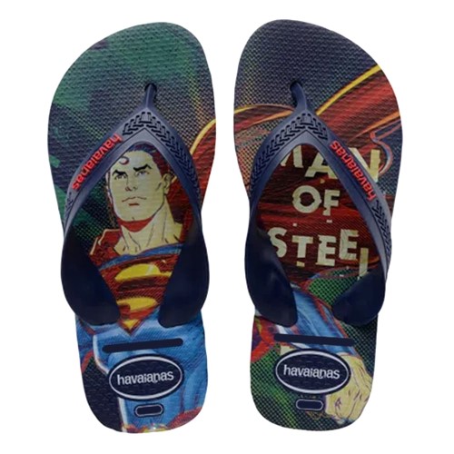 Sandálias Havaianas Kids Max Heróis Marinho Tamanho 27/28 com 1 Par
