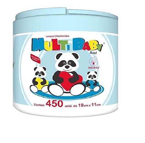 Lencos Umed Multi Baby Azul 450un