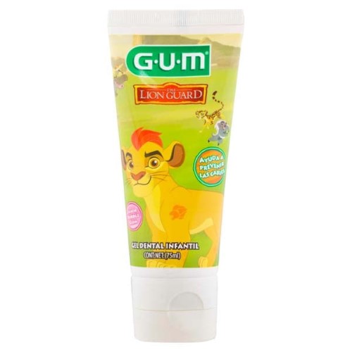 Gel Dental Infantil Gum Guarda do Leão Tutti-Frutti com Flúor com 75ml
