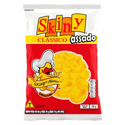 Salgadinho de Milho Skiny Clássico Original 78g