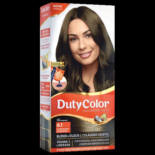 Coloração Duty Color Louro Escuro Acinzentado - 6.1