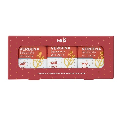 Sabonete em Barra Mió Verbena com 3 Unidades de 100g cada