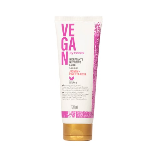 Hidratante Facial Toque Seco Vegan By Needs Jasmin e Pimenta Rosa com 120ml