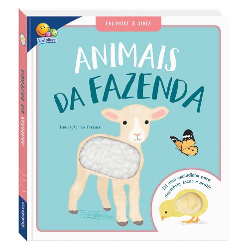 Livro Infantil Dê uma Espiadinha! Encontre & Sinta Animais da Fazenda