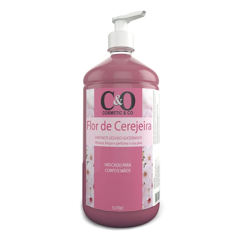 Sabonete Liquido Glicerinado C&O Flor De Cerejeira 1l