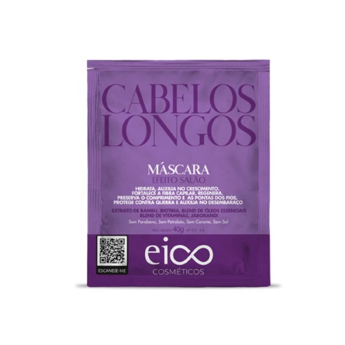 Máscara Capilar Eico Cosméticos Cabelo Longo com 40ml