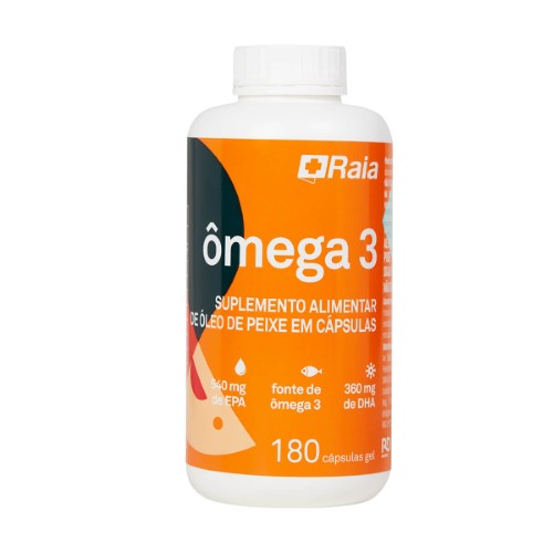 Ômega 3 Raia 180 cápsulas