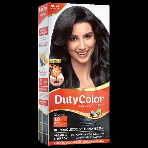 Coloração Duty Color Preto Azulado - 1.0