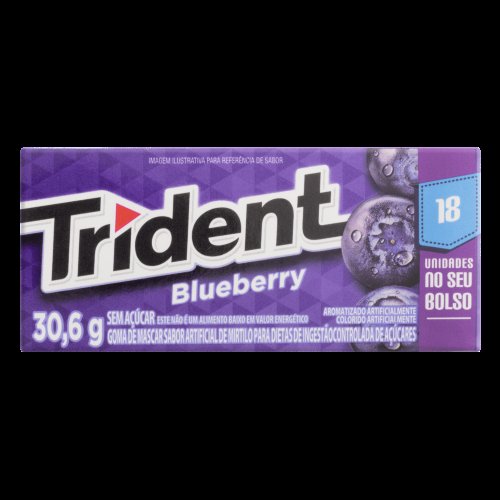 Goma De Mascar Trident 18S Blueberry 30,6g