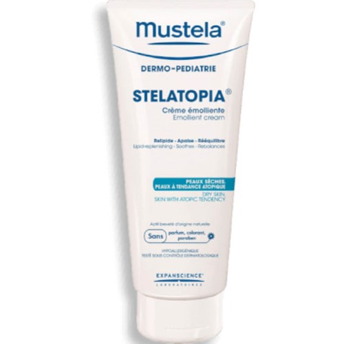 Hidratante Infantil Mustela Bebê Stelatopia Creme Emoliente para Pele Atópica 200ml