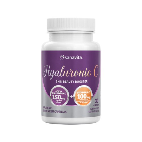 Suplemento Alimentar Hyaluronic C Sanavita 30 Cápsulas