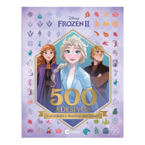 Livro 500 Adesivos Frozen II Disney Culturama