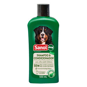 Shampoo e Condicionador Veterinário Sanol Dog Extrato de Capim Limão 500ml