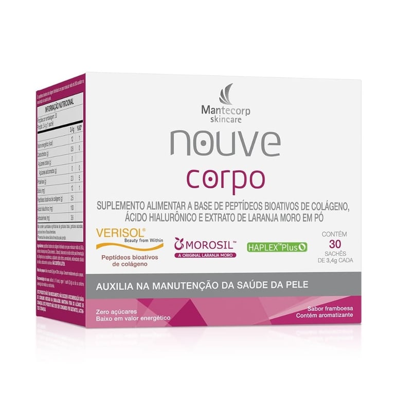 Suplemento Alimentar Mantecorp Nouve Corpo 30 Sachês de 3,4g Cada