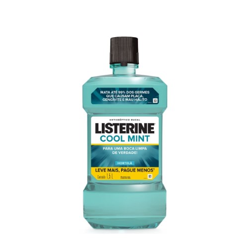 Enxaguante Antisséptico Bucal Listerine Cool Mint 1,5L