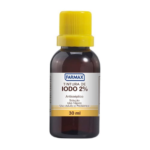 Tintura de Iodo 2% Farmax com 30ml