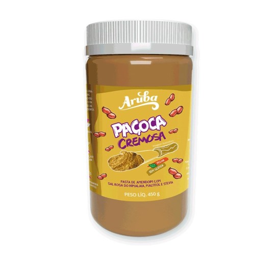 Pasta De Amendoim Aruba Paçoca Cremosa Zero 450g