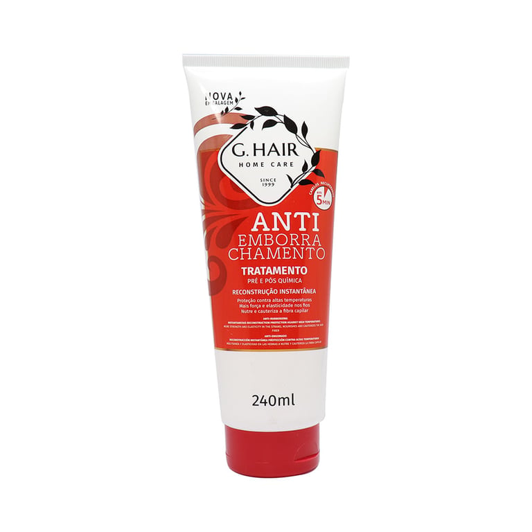 Tratamento Antiemborrachamento G. Hair Pré e Pós Química com 240ml