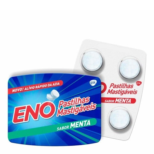 Eno Sabor Menta 4 pastilhas mastigáveis