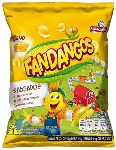 SALGADINHO ELMA CHIPS FANDANGOS QUEIJO 4