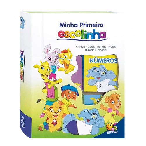 Livro Minha Primeira Escolinha Box com 6 unidades