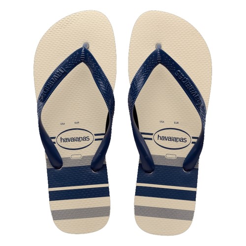 Sandálias Havaianas Top Basic Bege Palha Tamanho 41/42 com 1 Par
